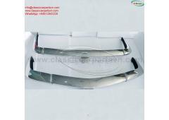 Simca 1200S coupé Bertone (1967-1971) bumpers by stainless steel new