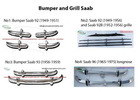 Saab 92 and Saab 92B / 93 / 96 bumpers classic car